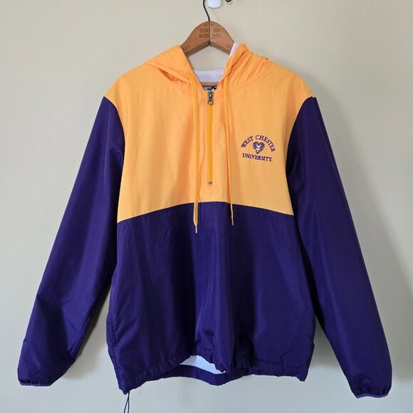 Summit Sportswear Other - Vintage West Chester University Purple & Gold Windbreaker, Adult Medium